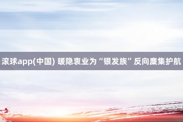 滚球app(中国) 暖隐衷业为“银发族”反向麇集护航