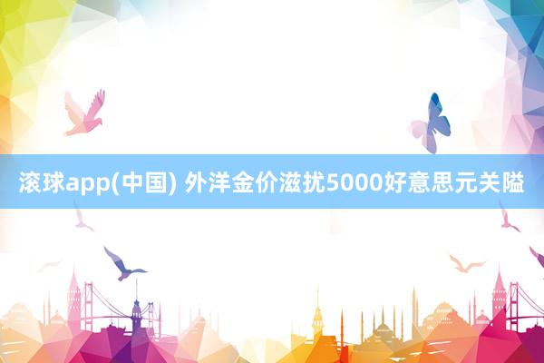 滚球app(中国) 外洋金价滋扰5000好意思元关隘