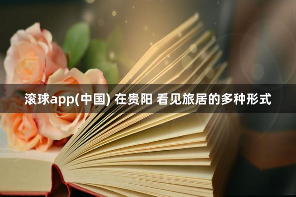 滚球app(中国) 在贵阳 看见旅居的多种形式