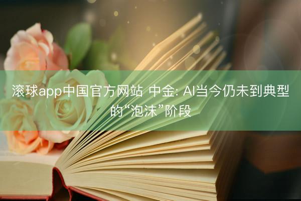 滚球app中国官方网站 中金: AI当今仍未到典型的“泡沫”阶段