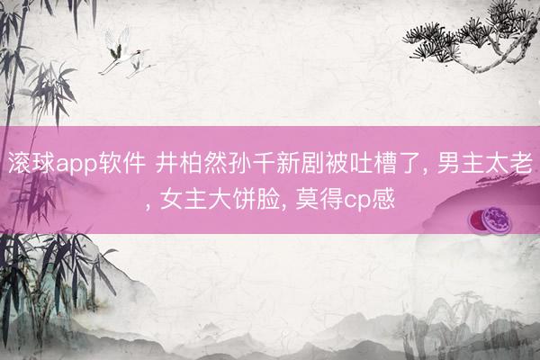 滚球app软件 井柏然孙千新剧被吐槽了， 男主太老， 女主大饼脸， 莫得cp感