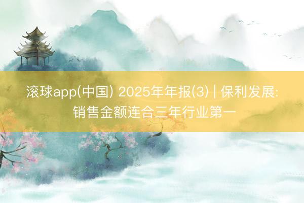 滚球app(中国) 2025年年报(3) | 保利发展: 销售金额连合三年行业第一