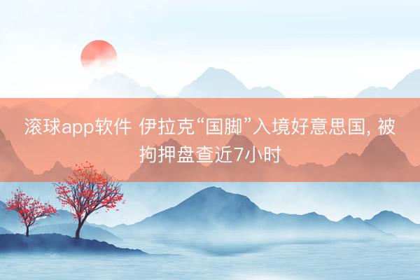 滚球app软件 伊拉克“国脚”入境好意思国， 被拘押盘查近7小时