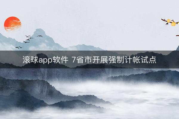 滚球app软件 7省市开展强制计帐试点