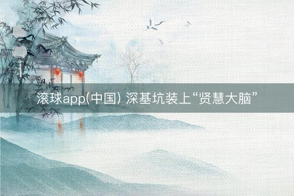 滚球app(中国) 深基坑装上“贤慧大脑”